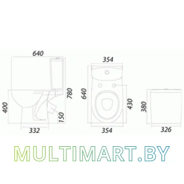 Унитаз Colombo Акцент S12300200 картинка 2